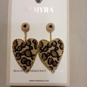NWT Myra Bag Co Beaded Earrings